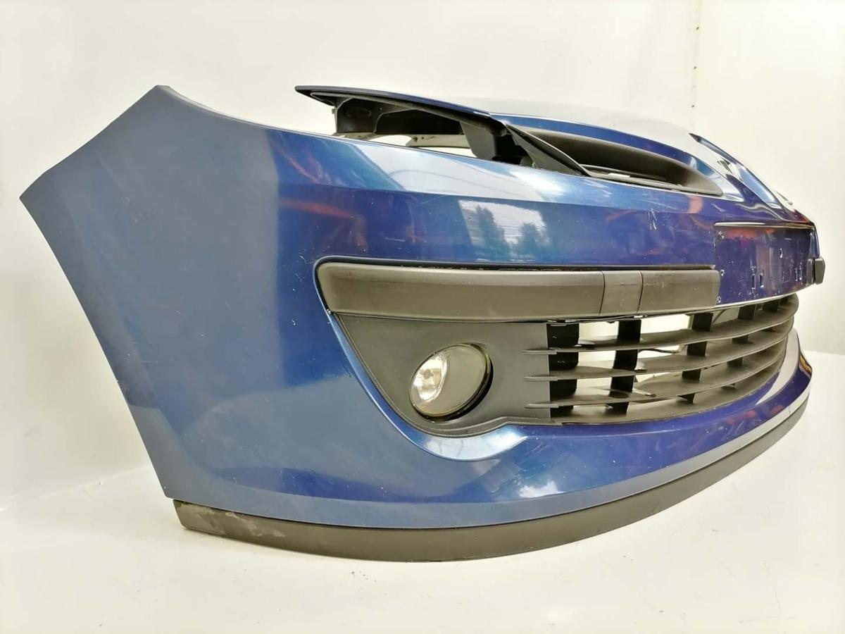 Renault Clio 3 original Stoßstange Stoßfänger vorn NV432 Monaco Blau BJ05